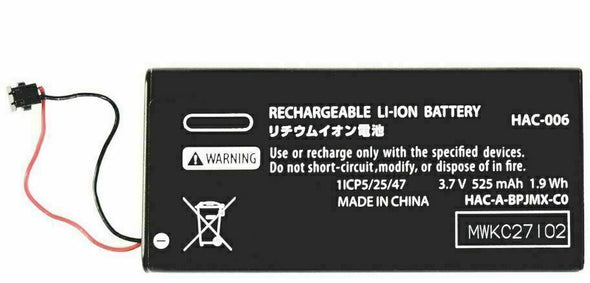 2 x Replacement Battery Nintendo Switch Joy-Con Fits HAC-006 525mAh Left Right