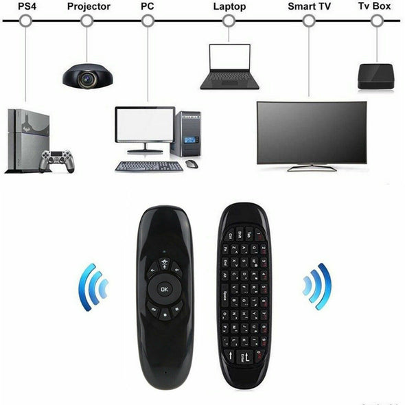 2.4G Remote Control Wireless Keyboard Air Mouse for Android Smart TV Desktop PC