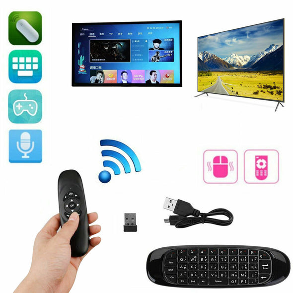 2.4G Remote Control Wireless Keyboard Air Mouse for Android Smart TV Desktop PC