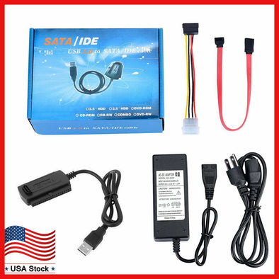 20 x SATA/PATA/IDE to USB 2.0 Adapter Converter Cable Hard Drive Disk 2.5" 3.5"