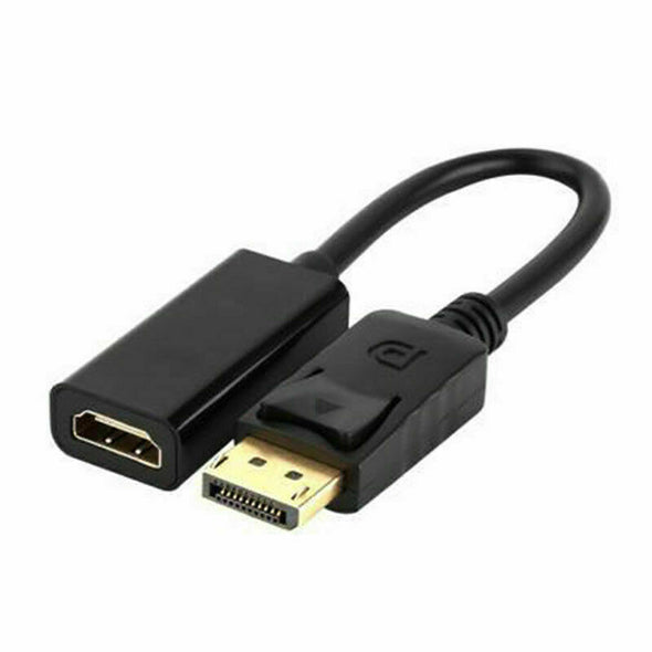 2X Display Port to HDMI Male Female Adapter Converter Cable DP to HDMI