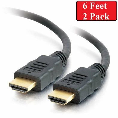 2x PREMIUM HDMI CABLE 3FT For BLURAY 3D DVD PS3 HDTV XBOX LCD HD TV 1080P