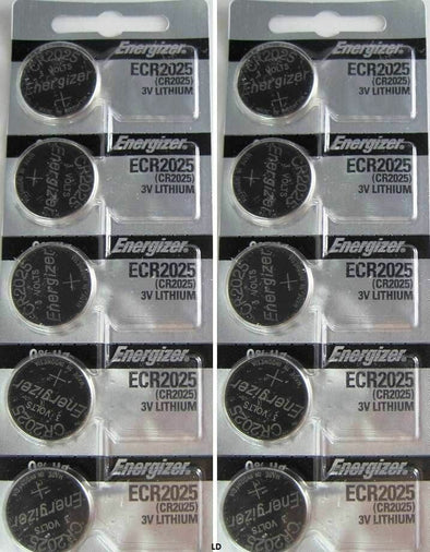 10 Pack Fresh Energizer ECR 2025 CR 2025 Lithium 3V Battery CR2025 Expire 2031