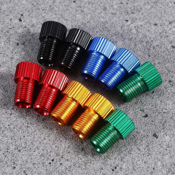 10 Pack Presta to Schrader Valve Stem Adapter Converter Bicycle Bike Tire Tube