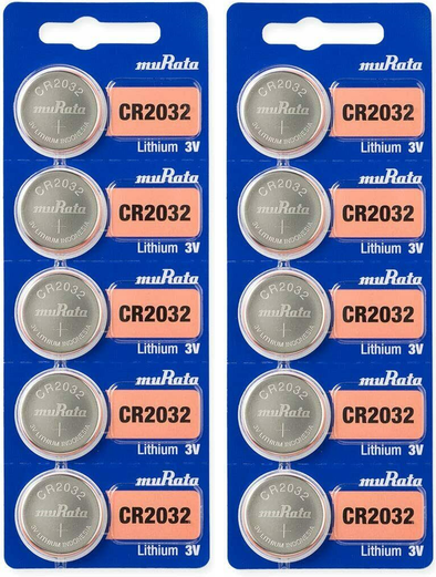 10 New Super Fresh Murata Sony CR2032 2032 DL2032 3V Button Coin Battery EXP2031