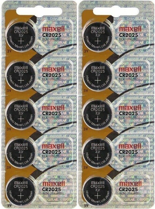 10 x Genuine Maxell CR2025 CR 2025 3V LITHIUM BATTERY BR2025 DL2025 Japan Made