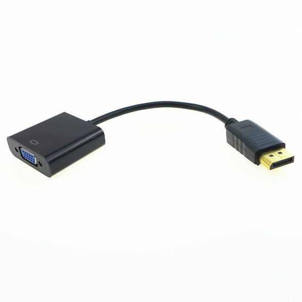 100 xDisplay Port DP to VGA Adapter Cable 1080P for laptop desktop Game Monitor