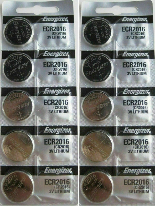 10 NEW ENERGIZER CR2016 CR 2016 BL DL2016 ECR 2016 3v LITHIUM Batteries Exp 2031