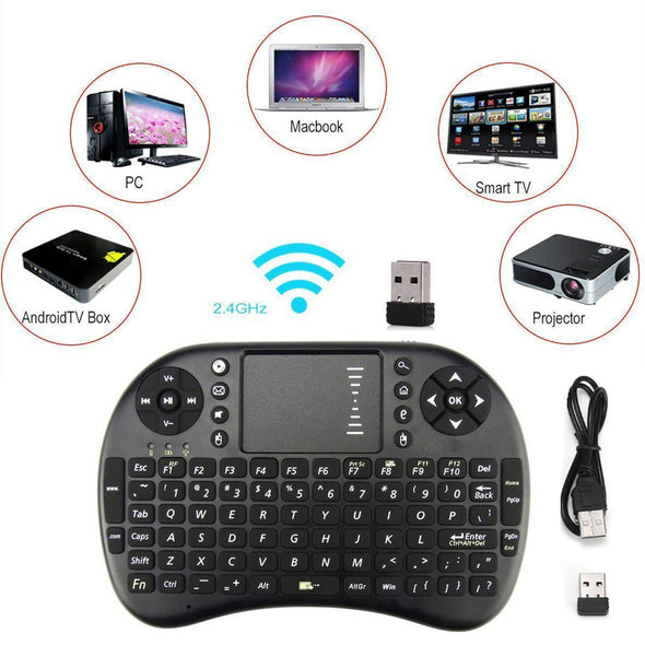 15 Mini i8 Wireless Keyboard 2.4G with Touchpad for PC Android Desktop PC TV Box