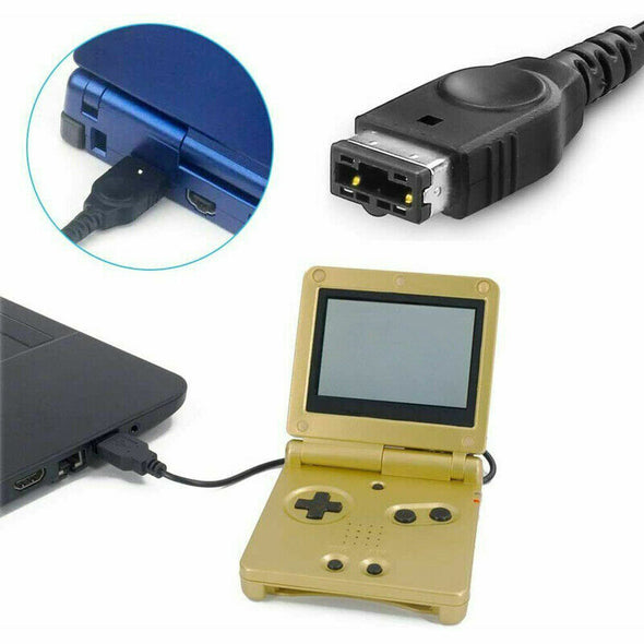 2 USB Battery Charger Charging Cable for Nintendo DC NDS Gameboy Advance GBA SP