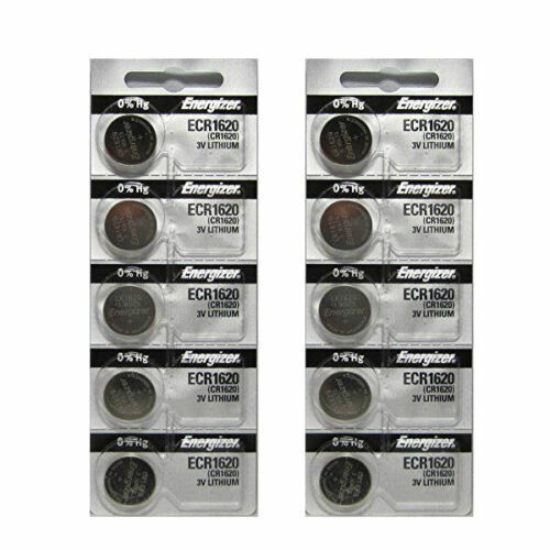 10 Piece Fresh Stock Energizer CR1620 BATTERY 3V LITHIUM CR 1620 DL1620 BR1620