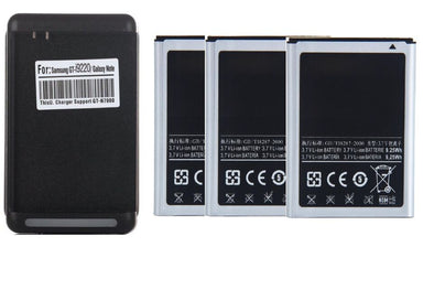 1 2 3 Samsung Batteries EB615268VA + Wall Charger for Galaxy Note 1 i9220, N7000