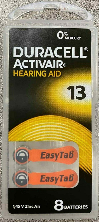 Fresh Lot 4 to 300 Duracell Activair Hearing Aid Batteries Size 13 Exp 08-2024