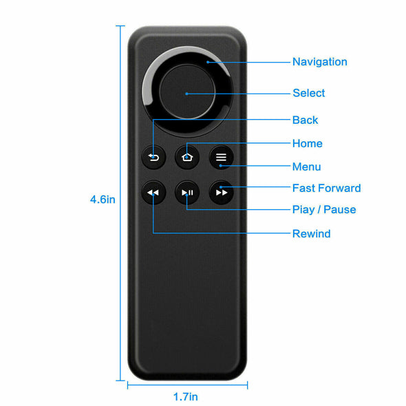 NEW Remote Control Replacement for Amazon Fire Stick TV Streaming Player Box