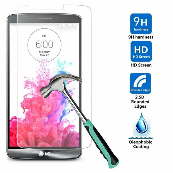 Lot of 3 Premium Real Tempered 9H Glass Screen Protector Skin Film For LG G3 G 3