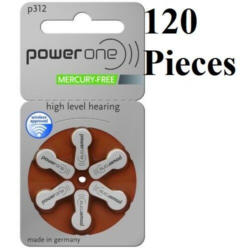 Super Fresh Lot 6 to 300 Powerone Hearing Aid Battery Size 312 P312 Power one