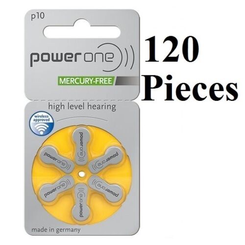 Super Fresh Lot 6 to 300 Powerone Zinc Hearing Aid Battery Size 10 P10 Power one