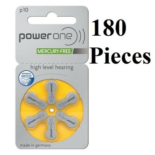 Super Fresh Lot 6 to 300 Powerone Zinc Hearing Aid Battery Size 10 P10 Power one