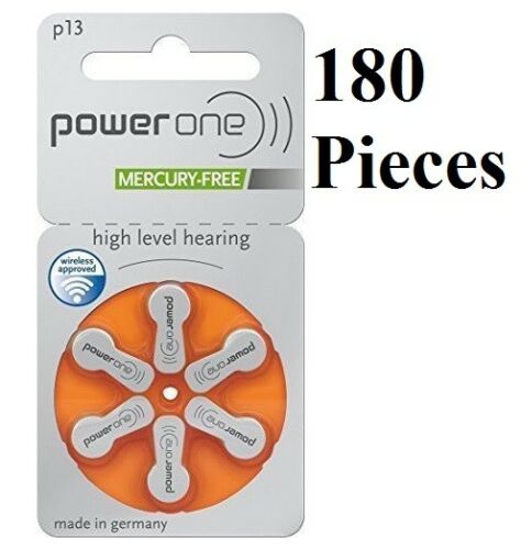 Super Fresh Lot 6 to 300 Powerone Hearing Aid Batteries Size 13 Power one P13