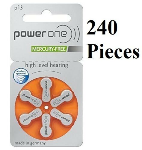 Super Fresh Lot 6 to 300 Powerone Hearing Aid Batteries Size 13 Power one P13