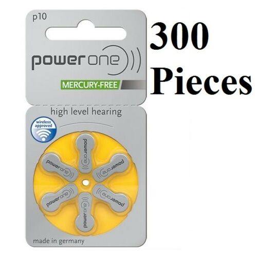 Super Fresh Lot 6 to 300 Powerone Zinc Hearing Aid Battery Size 10 P10 Power one