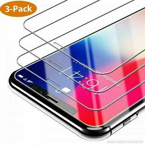 iPhone 13 12 11 Pro Max XR X XS Max 8 Tempered GLASS Screen Protector 3-PACK