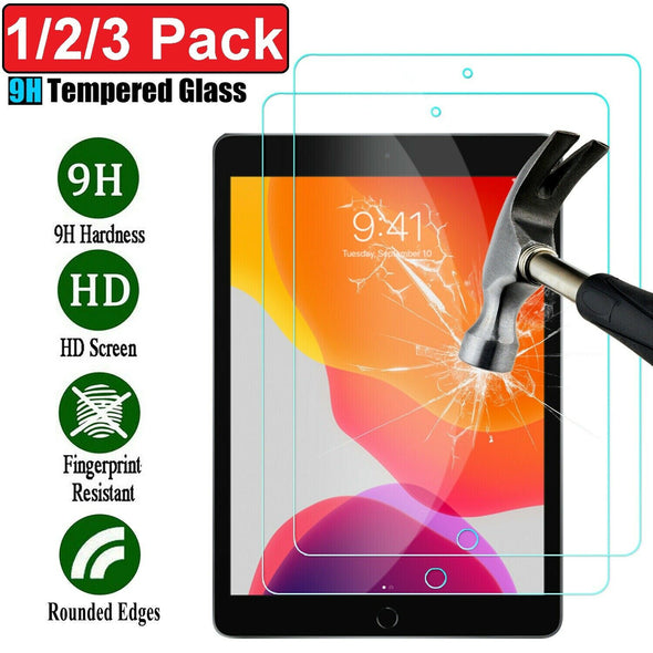 Tempered Glass Screen Protector For iPad 10.2 9.7 7th 5th 6th Air Pro Mini 2 3 4