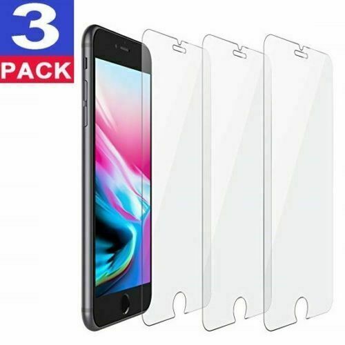 3-Pack iPhone 6 / 7 / 8 Plus Tempered GLASS Screen Protector Bubble Free 11 X XS