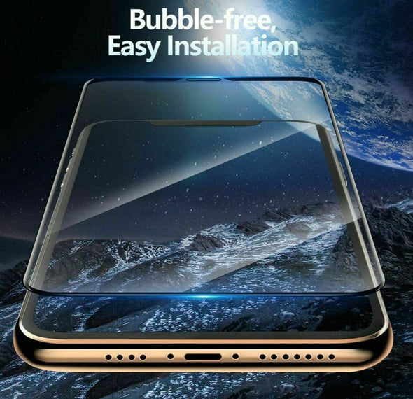 3 x Full Coverage Tempered Glass Protector For iPhone X XS XR 11 12 13 Pro MAX