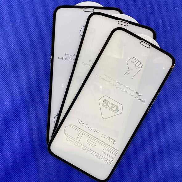 3 x Full Coverage Tempered Glass Protector For iPhone X XS XR 11 12 13 Pro MAX