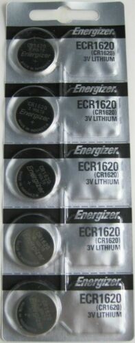 5 Piece Fresh Stock Energizer CR1620 BATTERY 3V LITHIUM CR 1620 DL1620 BR1620