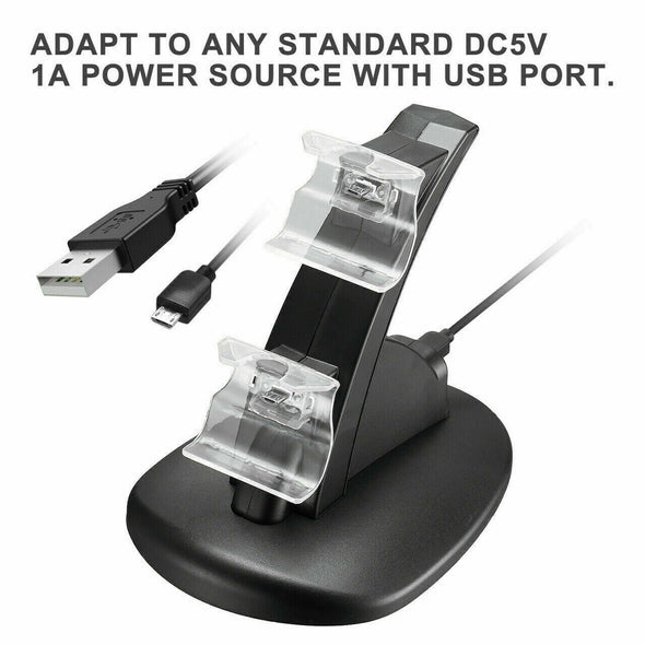 For Xbox One / One X / One S Controller Dual Charger Dock Station Charging Stand