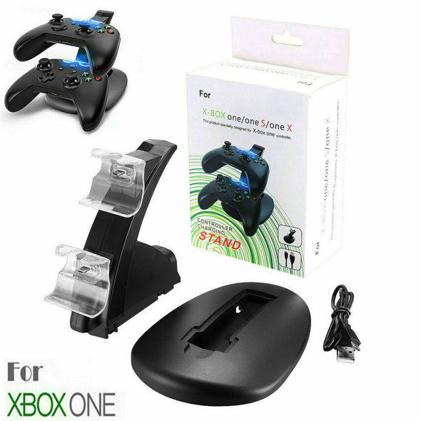 For Xbox One / One X / One S Controller Dual Charger Dock Station Charging Stand