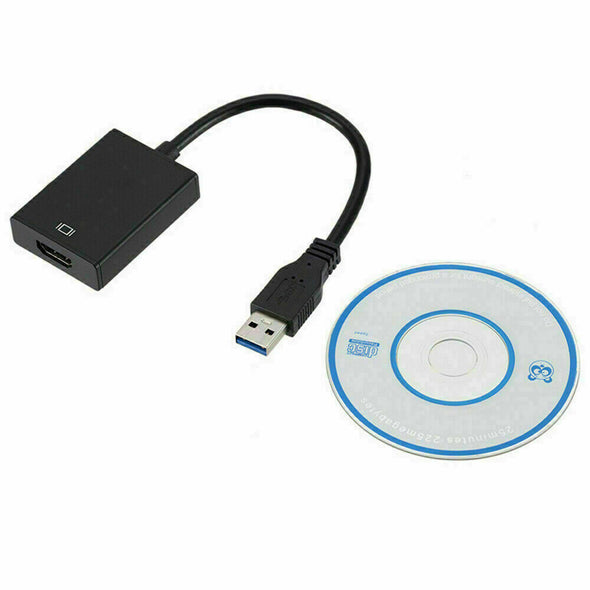 HD 1080P USB 3.0 to HDMI Video Cable Adapter For PC Laptop HDTV LCD TV Converter