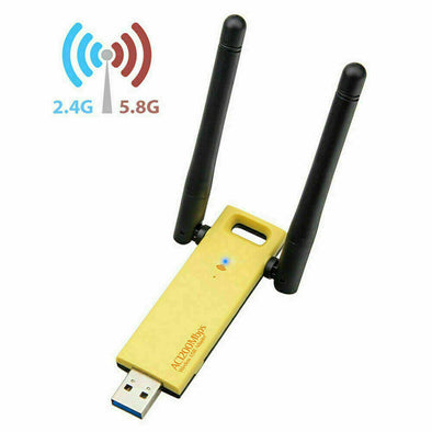 Lot 100 USB 3.0 1200Mbps Long Range AC1200 Dual Band 5GHz WiFi Adapter Antennas