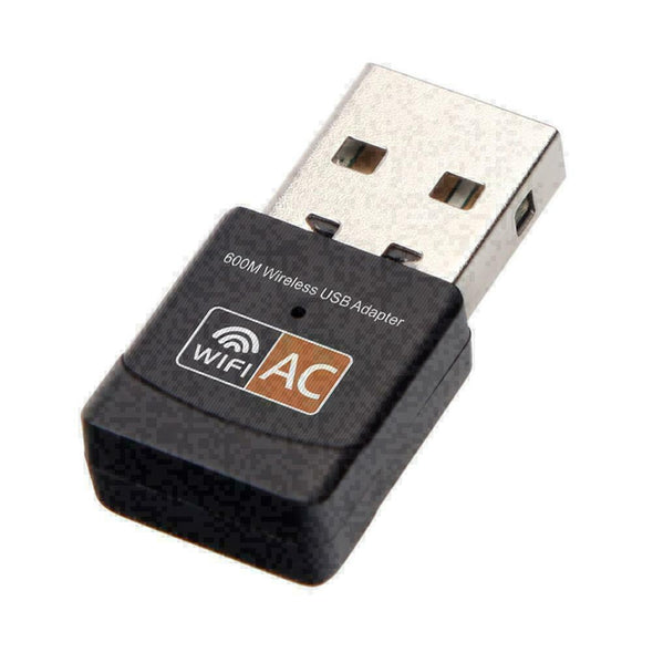 Lot 500 Mini Dual Band 600Mbps USB WiFi Wireless Adapter Network Card 2.4/5GHz