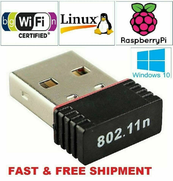 Lot of 10 Mini USB WiFi WLAN Wireless Network Adapter 802.11 Dongle RTL8188 WIN