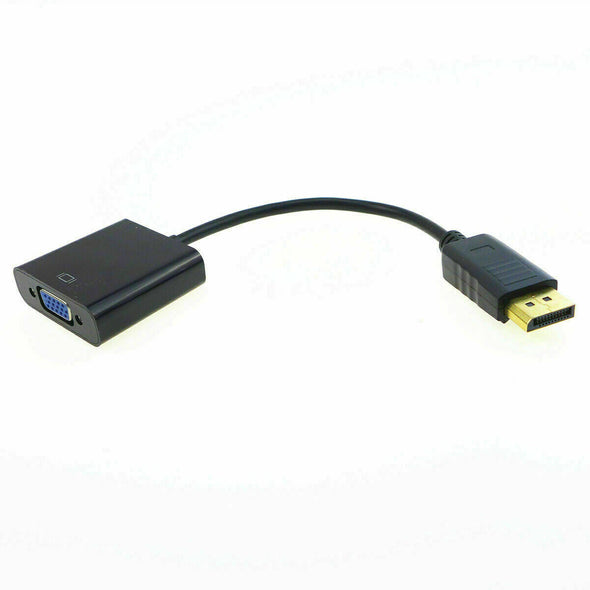 Display Port to VGA Adapter Cable cord 1080P for laptop desktop Gaming