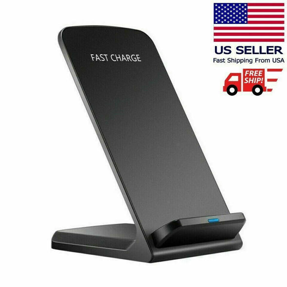 Qi Wireless Fast Charger Charging Pad Stand Dock Samsung Galaxy S9+ Phone XS 8