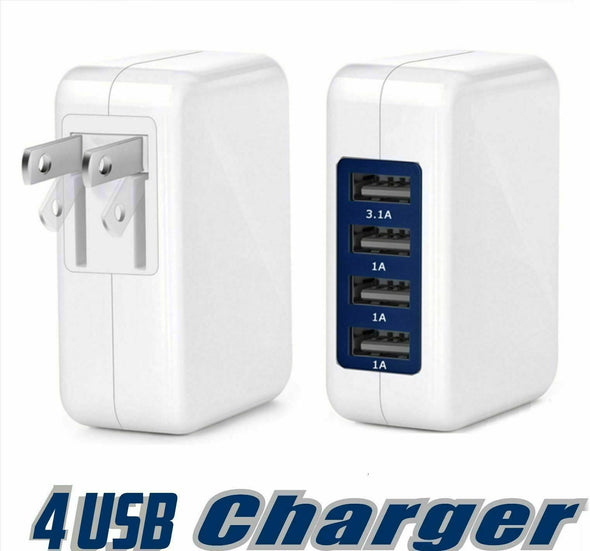 New 15W 3.1A High Speed 4 Port USB Universal Wall Charger For Cell Phone Tablets