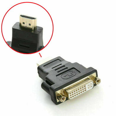 DVI Female To HDMI Male Connector Adapter Converter 1080P PC Desktop TV Laptop