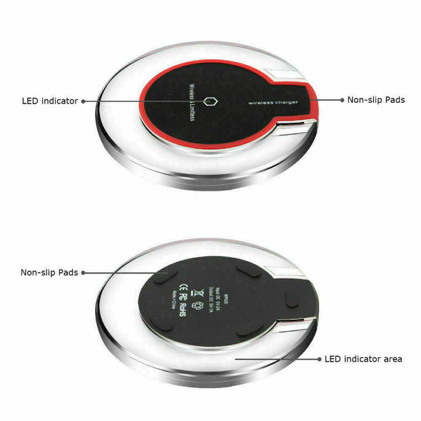 Universal Qi Wireless Charger Fast Charging Pad For Samsung S8 9 10 Note 5 8 9