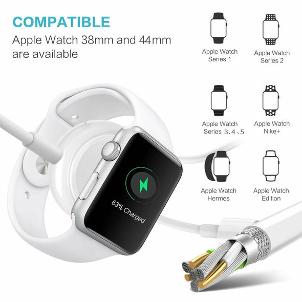 New Magnetic USB Charging Cable Charger For Apple iWatch Series 1/2/3/4/5/6/7/SE