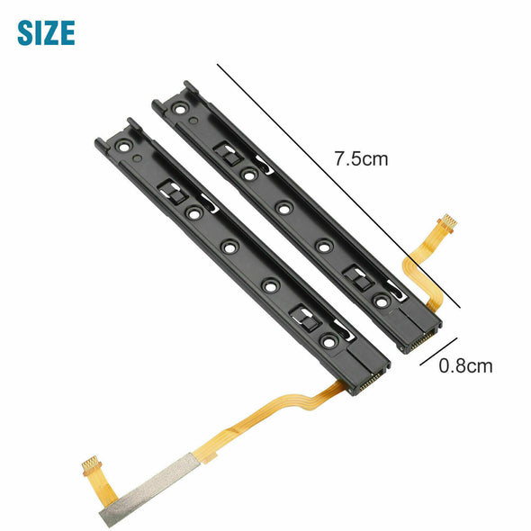 New Left Right Slider sliding rail with Flex Cable for Nintendo Switch Console