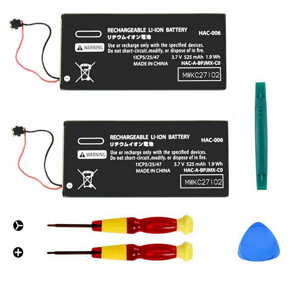 Battery Nintendo Switch Joy-Con Fits HAC-006 525mAh Left Right Tools