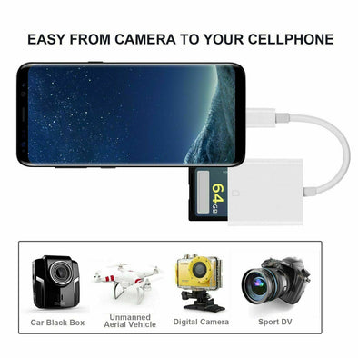 USB C SD Card Reader Type-C to SD Card Camera Reader Adapter for Android