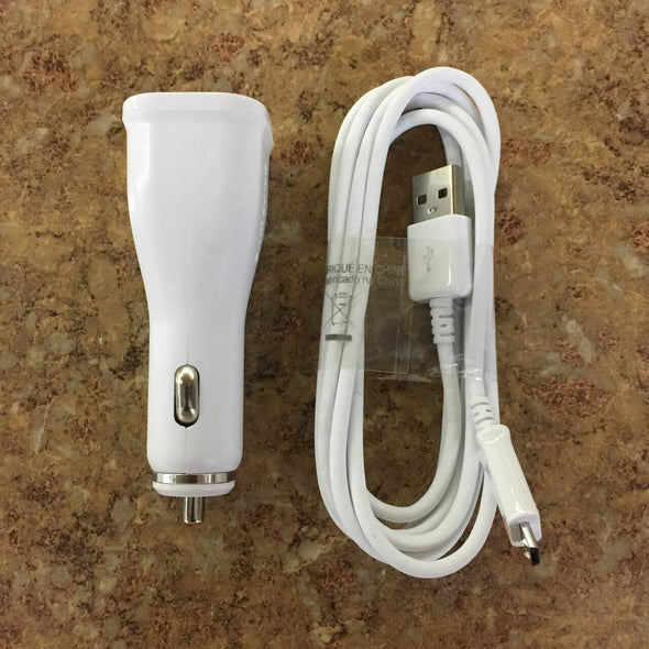 Samsung Galaxy Fast Adaptive Car Charger + Wall Charger + Micro USB + Type-C USB