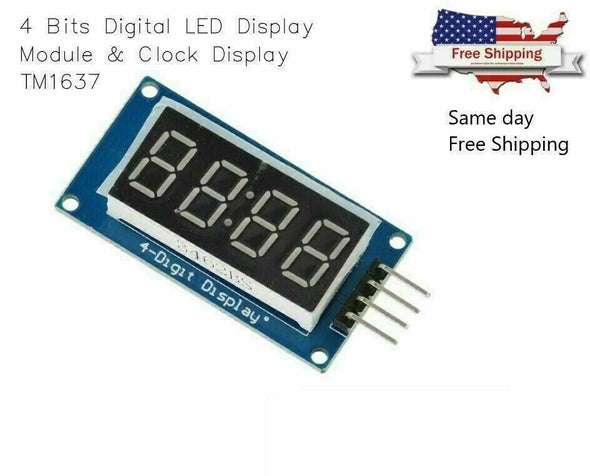 4 Bits Digital Tube LED Display Module with Clock Display TM1637 for Arduino DIY