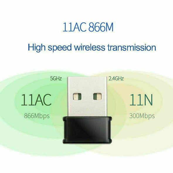 USB WiFi Wireless AC1200 Mbps Adapter Dongle USB 3.0 Network Card for PC Laptop