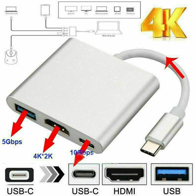 USB-C Type-C to HDMI HDTV Adapter Cable For Samsung S8 S9 S10 Note 10 10+ LG